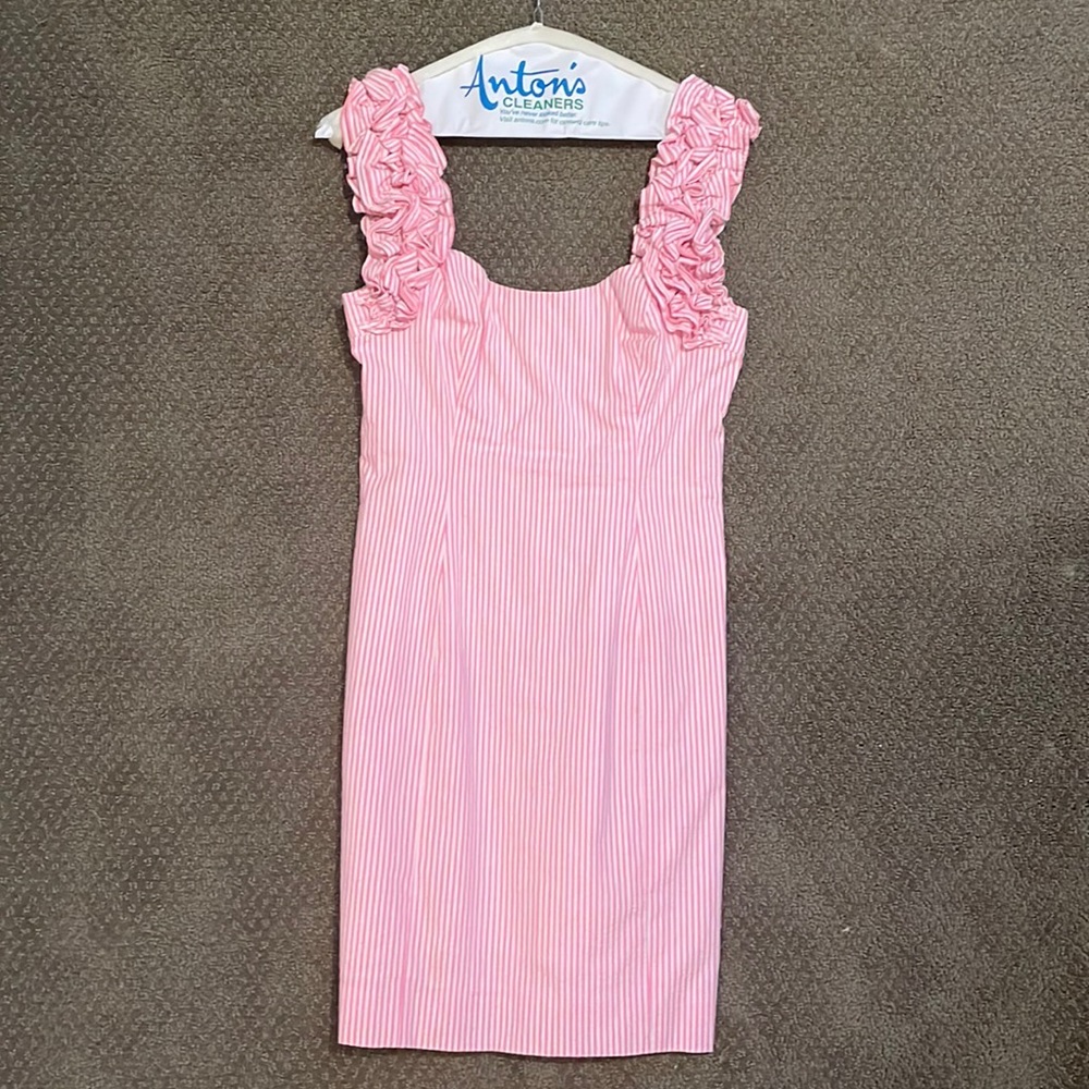 Pink Seersucker Lilly Pulitzer dress